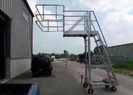 portable truck access ladder, bullard company